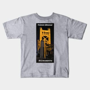 Tower Bridge, Sacramento Kids T-Shirt